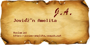Jovián Amelita névjegykártya