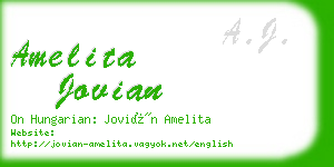 amelita jovian business card